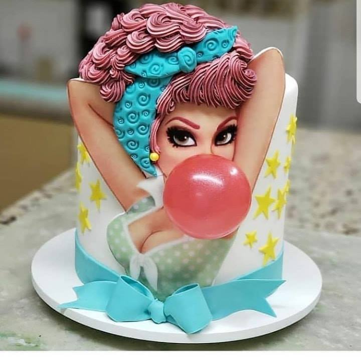 Princess Bubble Gum Cake