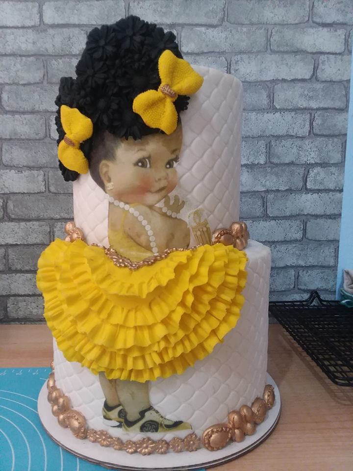 Afro baby Cake